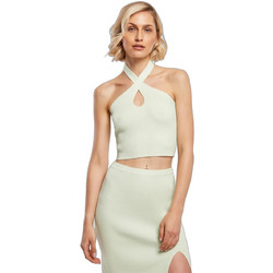 Urban Classics Γυναικείο Καλοκαιρινό Crop Top Ριπ Πράσινο Mint TB5044-03672