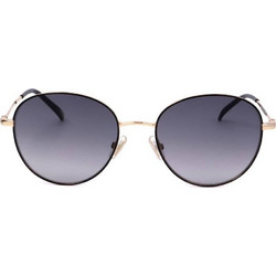 Safilo LINEA/T 17/S RHL Ανδρικά Γυαλιά Ηλίου Τετράγωνα Μεταλλικά Χρυσά με Μαύρο Φακό