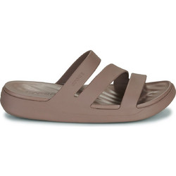 Crocs Getaway Strappy Γυναικείες Παντόφλες Καλοκαιρινές Ανατομικές Αντιολισθητικές Καφέ 209587-0LF