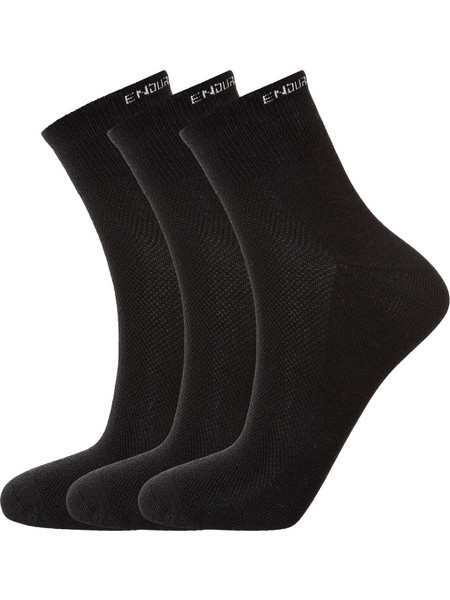 Endurance Alcudia Bamboo Ανδρικές Κάλτσες Κοντές Μαύρες 3Pack E203936-1001