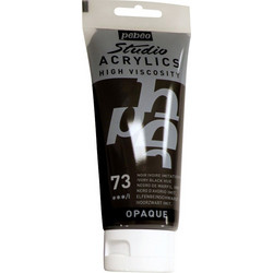 Pebeo Studio Acrylics 73 Ivory Black Ακρυλικό Χρώμα Ζωγραφικής 100ml