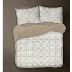 Isadore Lorraine Σετ Σεντόνια Υπέρδιπλα Βαμβακερά 240x260 Neoclassical Beige