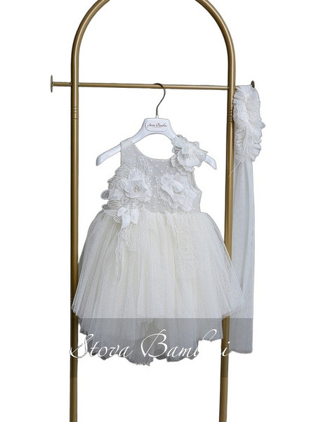 Stova Bambini Βαπτιστικό Φόρεμα 2τμχ SS26G8