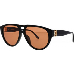 Iceberg IC716S 01 Ανδρικά Γυαλιά Ηλίου Aviator Κοκάλινα Μαύρα με Καφέ Φακό