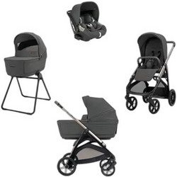 Inglesina Aptica Quattro 2026 Καρότσι Μωρού 3 σε 1 Marble Grey Palladio Black KA61T0MBG