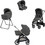 Inglesina Aptica Quattro 2026 Καρότσι Μωρού 3 σε 1 Marble Grey Palladio Black KA61T0MBG