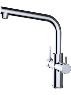 Clever Metal Free 61102 Μπαταρία Κουζίνας Πάγκου Τριπλής Παροχής Ανάμεικτη Inox