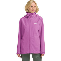 Jack Wolfskin Γυναικείο Μπουφάν Χειμωνιάτικο Softshell Μακρύ Αδιάβροχο Μωβ A63902-H0112