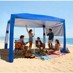 Vevor Σκίαστρο Παραλίας Μπλε 240x240x240cm JYKHTXW8FT8FG234L001V0