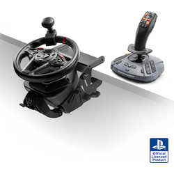 Thrustmaster T128 SimTask Farming Pack Τιμονιέρα 900° με Πετάλια για PC / PS5 / PS4