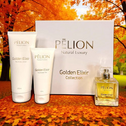 Pelion Golden Elixir Collection Eau de Parfum 100ml + Body Lotion 200ml + Shower Gel 100ml