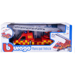 Bburago Municipal Vehicles Πυροσβεστικό Όχημα με Γερανό