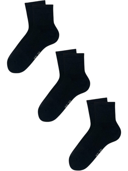 Dimisocks Ανδρικές Κάλτσες Κοντές Μαύρες 3Pack DSECO2-3