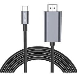 Tech-Protect Καλώδιο HDMI Male to USB-C Male 2m Black ALGLI