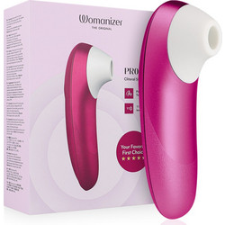 Womanizer Pro Vibrant Clitoral Stimulator Κλειτοριδικός Δονητής Ροζ