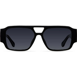 Meller Jahi Γυαλιά Ηλίου Aviator Κοκάλινα Μαύρα με Μαύρο Φακό