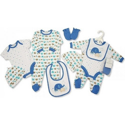 Nursery Time Σετ Ρούχων για Νεογέννητο Αγόρι Μπλε 5τμχ
