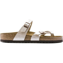 Birkenstock Mayari Δερμάτινα Γυναικεία Σανδάλια Ανατομικά Λευκά 0071661