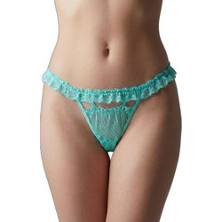 Milena By Paris Γυναικείο Sexy String με Δαντέλα Τιρκουάζ 6968