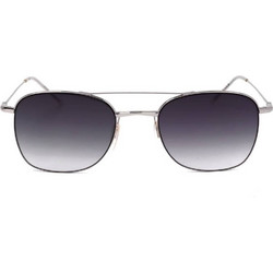 Safilo LINEA 01/S 010 Ανδρικά Γυαλιά Ηλίου Τετράγωνα Μεταλλικά Ασημί με Μαύρο Φακό