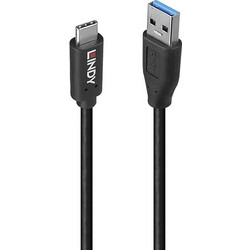 Lindy 36970 USB-A to USB-C 15W 0.5m Black