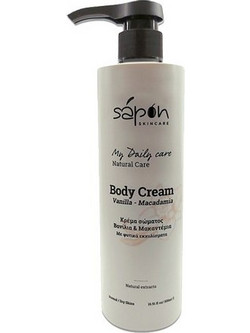 Sapon Vanilla & Macadamia Ενυδατική Κρέμα Σώματος 150ml
