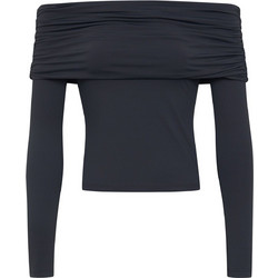 Sugarfree Γυναικείο Χειμερινό Crop Top Ανθρακί 24832221-202