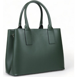 Passaggio Leather Γυναικεία Τσάντα Χειρός Δερμάτινη Κυπαρισσί 5840-KR-04