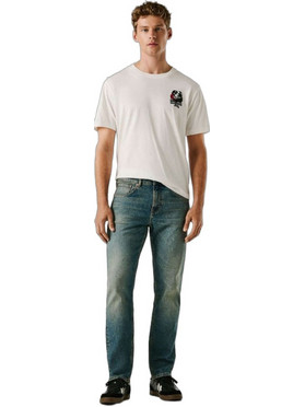 Denim Cash Ανδρικό Τζιν Παντελόνι Ελαστικό Κανονική Εφαρμογή Navy Μπλε PM20839584VD2