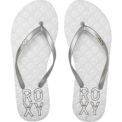 Roxy Viva Stamp II Γυναικείες Σαγιονάρες Λευκές ARJL100683-SIL