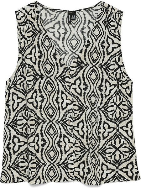 Vero Moda Γυναικείο Καλοκαιρινό Top Εκρού 10341539