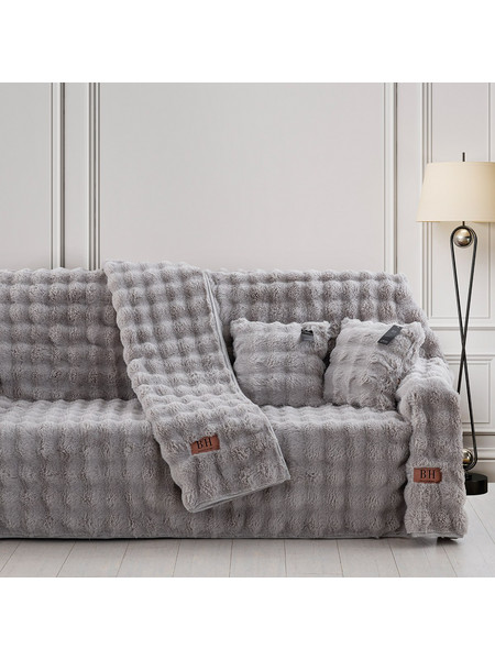 Beauty Home Ριχτάρι Τριθέσιου Καναπέ 180x300 Pop Art 8721 Γκρι