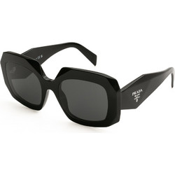 Prada PRB23S 16K08Z Γυναικεία Γυαλιά Ηλίου Τετράγωνα Κοκάλινα Μαύρα με Μαύρο Φακό