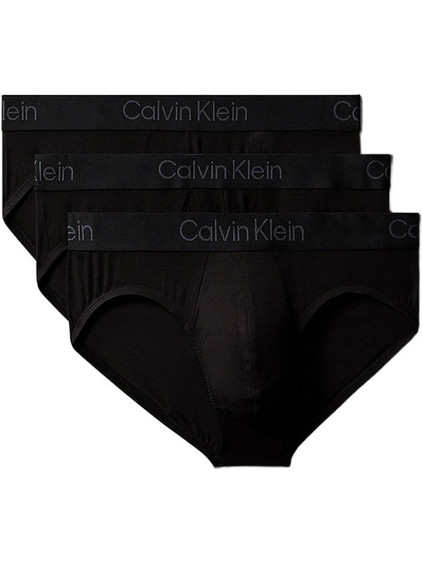 Calvin Klein Ανδρικά Σλιπ Βαμβακερά Μαύρα 3Pack LV00NB4191-UB1