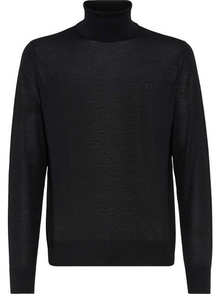 Dsquared2 Ανδρικό Πουλόβερ Ζιβάγκο Μαύρο S74HA1440S18310-900