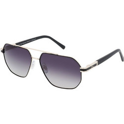 Invu INIB12615 A Ανδρικά Γυαλιά Ηλίου Aviator Κοκάλινα Μαύρα με Μαύρο Φακό
