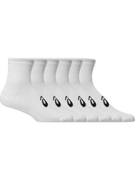 ASICS Ανδρικές Κάλτσες Κοντές Λευκές 6Pack 3033C303-100