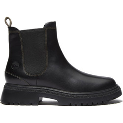 Timberland Cambria Γυναικεία Μποτάκια Chelsea Δερμάτινα Μαύρα με Χοντρό Χαμηλό Τακούνι TB0A42BXW021