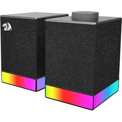 Redragon GS517 Ηχεία Υπολογιστή 2.0 10W με Bluetooth & RGB Φωτισμό Μαύρα