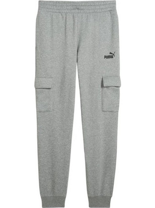Puma Ανδρικό Παντελόνι Φόρμας Fleece με Λάστιχο Γκρι 682660-03