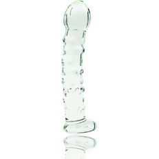 Passion Labs Γυάλινο Dildo με Βεντούζα 17cm Clear