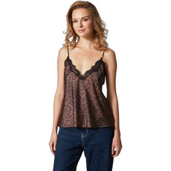 Pen-Ky Γυναικείο Καλοκαιρινό Lingerie Top Σατέν Σοκολατί 56022D5