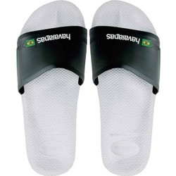 Havaianas Γυναικείες Παντόφλες Καλοκαιρινές Ανατομικές Αντιολισθητικές Κολυμβητηρίου Μαύρες Λευκές 4142616-0128