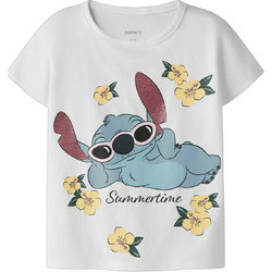 Name It Lilo & Stitch Παιδικό T-Shirt Κοντομάνικο Λευκό 13255625