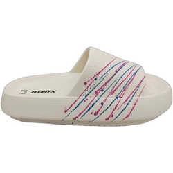 Jomix Γυναικείες Παντόφλες Καλοκαιρινές Flatforms Αντιολισθητικές Κολυμβητηρίου Λευκές WES260702-1