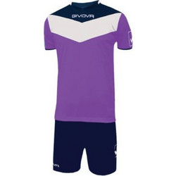 Givova Kit Campo Στολή Ποδοσφαίρου Μωβ Μπλε KITC53.1404