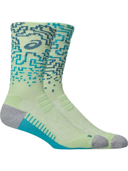 ASICS Performance Ανδρικές Κάλτσες Ψηλές με Σχέδια Lime 3013B285-751