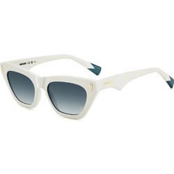 Missoni MIS0205S SZJ Γυναικεία Γυαλιά Ηλίου Cat Eye Κοκάλινα Λευκά με Μπλε Φακό