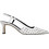Michael Kors Alora Γόβες Slingback Δερμάτινες με Τακούνι Στιλέτο Λευκές 40R5ALMP3L-085