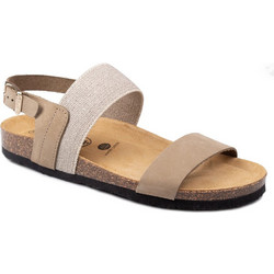 Plakton Γυναικεία Σανδάλια Suede Ανατομικά Μπεζ 185886